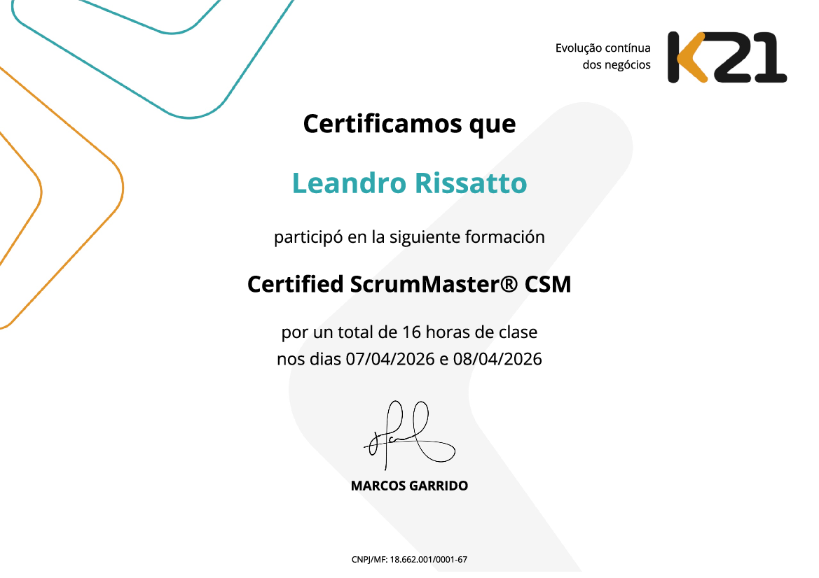 Certificado K21